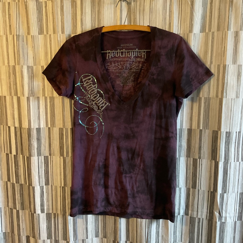 Red chapter v-neck